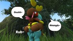 100acrew 1boy 1girls 2025 anthro ass ass_focus big_ass blush breasts chao_(sonic) cheese_the_chao chocola_the_chao female hugging male penis sega sfm small_penis sonic_(series) sonic_the_hedgehog_(series) source_filmmaker