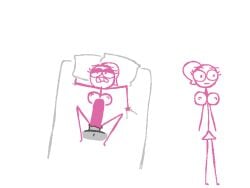 pink (dick figures) from dick figures by artist request