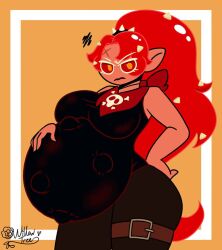 bundle-of-kinks chili_pepper_cookie cookie_run pregnant pregnant_female red_hair