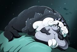 1girls black_pearl_cookie blob cookie_run cookie_run_kingdom female mermaid obese obese_female veryfilthything