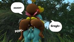 100acrew 1boy 1girls 2025 anthro ass ass_focus big_ass blush breasts chao_(sonic) cheese_the_chao chocola_the_chao female hugging male penis penis_in_pussy pussy sega sex sfm small_penis sonic_(series) sonic_the_hedgehog_(series) source_filmmaker speech_bubble vaginal_penetration vaginal_sex