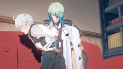 anaxa_(honkai:_star_rail) animated fingering_partner honkai_(series) no_sound phainon_(honkai:_star_rail) tagme video yaoi