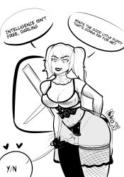 ani_(twitter) blonde_hair bra cock-tail dickgirl dominant dominant_female female futanari goth_girl grok grok_(x) intersex manipulation neko_cookie penis petplay thick_thighs trans_woman twintails y/n
