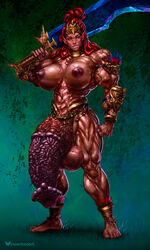 1futa abs animal_genitalia animal_genitalia_on_humanoid animal_penis areolae balls breasts curvy dark-skinned_futanari equine_penis erect_nipples extreme_muscles futa_only futa_sans_pussy futanari half-erect horsecock horsecock_on_humanoid huge_breasts huge_cock hyper hyper_balls hyper_muscles hyper_penis looking_at_viewer mostly_nude muscles muscular muscular_futanari nipples nude nude_futanari penis solo testicles vincentcc