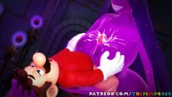 1boy 1boy1girl 1girls alternate_version_at_source alternate_version_available breasts cum mario mario_(series) paizuri paper_mario paper_mario:_the_thousand-year_door patreon self_upload shadow_queen thepimp4565 titjob