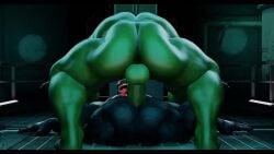3d anal anal_penetration anal_sex animated bara fast_thrusts gay green_skin hulk loop male male/male male_only marvel marvel_comics muscular muscular_male no_sound nude on_ground rough_sex symbiote tagme venom_(marvel) video volt10000 yaoi