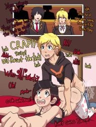 1boy 1boy1girl 1girls 2025 bruntgonewrong clothed_sex clothing color dialogue female from_behind jaune_arc male ruby_rose rwby sex sex_from_behind tagme viz_media