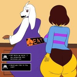 female frisk from undertale by curvydoodles