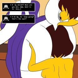 female frisk from undertale by curvydoodles