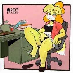 isabelle (animal crossing) from animal crossing by oreo tlacuache