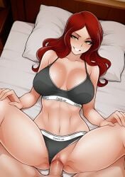 5_seconds_long ai_generated ai_jago_dibuja ai_video bed bedroom bedroom_sex breasts breasts_covered calvin_klein female green_eyes large_breasts legs_apart legs_open legs_spread living_with_hipstergirl_and_gamergirl male male_penetrating_female matching_underwear missionary_position moaning moaning_in_pleasure moaning_on_cock penis pussy red_hair sex shorter_than_10_seconds sophie_(living_with_hipstergirl_and_gamergirl) underwear_aside vaginal_penetration vaginal_sex video