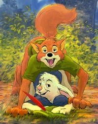 2boys anal anal_sex anthro bottomless disney duo fox gay male male_only rand_(furry_artist) robin_hood_(character) robin_hood_(disney) sex skippy_(robin_hood) tagme