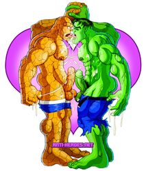 2boys anti-heroes.net ben_grimm erection fantastic_four gay green-skinned_male green_skin hulk hulk_(series) male male_only marvel the_thing_(marvel) yaoi