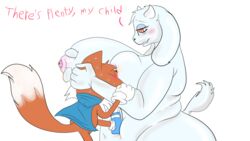 big_breasts breasts heart lucky_swiftail super_lucky's_tale toriel undertale video_games