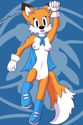 anthro canine davidsone female fox fur genderswap_(mtf) hi_res lucky_swiftail mammal nude pose rule_63 solo super_lucky's_tale