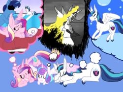 alicorn animated dragonpone dream equine female flurry_heart_(mlp) friendship_is_magic horn infidelity male mammal my_little_pony night_light_(mlp) princess_cadance_(mlp) sex shining_armor_(mlp) sleeping unicorn wings