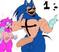 alokrenacido amy_rose anthro bify creepypasta duo erection eulipotyphlan female friday_night_funkin genitals hedgehog lord_x male male/female mammal penis sega sir_x sonic.exe sonic.exe_(series) sonic_(series) sonic_the_hedgehog sonic_the_hedgehog_(series)