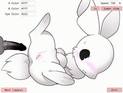 anal anal_sex animated anus balls black_eyes blush canine censored customization faceless_male female fur interspecies konzaburou lagomorph looking_at_viewer male mammal penetration preview pussy rabbit red_eyes sex spread_legs spreading straight tan_fur white_fur wolf