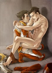 2boys anal avatar_the_last_airbender blush bolin brothers clothing erection family gay incest lad lara_yokoshima lifting mako male male_only multiple_boys nude penis sex siblings smooth_skin the_legend_of_korra wince yaoi