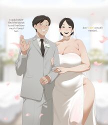 [sora]_buranku big_ass big_breasts big_butt bride couple couple_(romantic) korean korean_female korean_male married married_couple married_man married_woman original_character original_characters soraoraora thick thick_butt thick_hips thick_legs thick_thighs