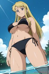 ai_generated aichat beach bikini candid ecchi fullmetal_alchemist pinku pinku.ai pinkuai swimming winry_rockbell