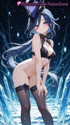 1girls 2025 ai ai_assisted ai_generated anime anime_style bangs bare_arms bare_shoulders black_bra black_legwear black_thighhighs blue_hair blue_headwear blush bottomless bow bra breasts bust busty cleavage cleft_of_venus clorinde_(genshin_impact) closed_mouth dark_blue_hair earrings feet_out_of_frame female female_focus female_only gem genshin_impact hair_between_eyes hat hentai hi_res high_quality high_resolution highres hoyoverse jewelry lace-trimmed_bra lace_trim leaning_forward long_hair looking_at_viewer low_ponytail medium_breasts mihoyo mihoyo_technology_(shanghai)_co._ltd. multicolored_hair natsuyoru no_panties paipan patreon ponytail purple_eyes pussy skindentation smile solo solo_female stable_diffusion standing stockings thighhighs thighs tricorne uncensored underwear vagina very_long_hair voluptuous voluptuous_female wading