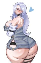 1girls ass big_ass big_breasts breasts bubble_butt clothing dat_ass fat_ass fate/grand_order fate_(series) female female_only huge_ass large_ass looking_at_viewer looking_back omi-san_(fate) solo thick_ass thick_thighs thunder_thighs wide_hips ytrall