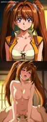 1boy1girl 1girl1boy ai_generated big_breasts brown_hair estelle_bright kuro_no_kiseki kuro_no_kiseki_(series) long_hair looking_at_viewer red_eyes sen_no_kiseki sex sora_no_kiseki trails_in_the_sky trails_of_(series) trails_of_cold_steel twintails twintails_(hairstyle) vaginal_penetration video_game_character video_games vilievans