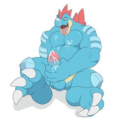 balls cum cum_on_self erection feraligatr male male_only masturbation nintendo nude nuroi penile_masturbation penis pokémon_(species) pokemon retracted_foreskin solo uncut video_games