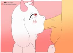 2025 2_horns animated anthro anthro_penetrated balls black_eyebrows blinking blush blush_lines border bovid caprine cloudeon darkner deltarune digital_media_(artwork) duo erection eyebrows fellatio floppy_ears fur genitals goat horn human human_on_anthro human_penetrating human_penetrating_anthro human_penetrating_male interspecies looking_up lop_ears male male/male male_anthro male_focus male_on_anthro male_on_human male_penetrated male_penetrating male_penetrating_anthro male_penetrating_male mammal nude nude_human nude_male oral oral_penetration penetration penile penile_penetration penis penis_in_mouth pink_background pink_blush pink_eyes pink_horn ralsei sex simple_background solo_focus text undertale_(series) url white_body white_border white_fur