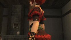 1girls animated blowing_kiss dancer dancing elf final_fantasy final_fantasy_xi lilisette_baloumat low_res seductive_look