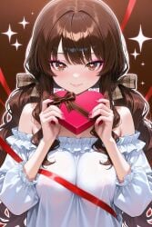 ai_generated oversized_clothes ryuuzen valentine's_day