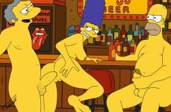 anal anal_sex cuckold debt homer_simpson marge_simpson moe_szyslak public simpsons the_simpsons trannsient