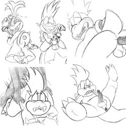 anal anal_sex anus crying iggy_koopa jerseydevil koopa koopaling larry_koopa lemmy_koopa male mario_(series) nintendo penetration scalie sketch tagme tears video_games yaoi young