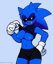 blue_body boobs_out breasts demonikyu edit fanon female fnf fnf_mod fnf_mods friday_night_funkin friday_night_funkin_mod sonic.exe sonic.exe_(character) sonic.exe_(series)