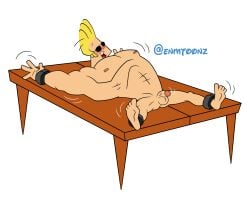 enmtoonz johnny_bravo johnny_bravo_(series) male male_only solo_male tied_up