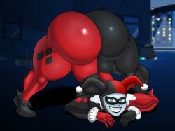 batman_(series) big_ass harley_quinn harley_quinn_(classic) huge_ass jack-o_pose smile xequiel