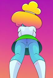 1girls ai_generated anus ass ass cartoon_network civitai clothing female low-angle_view pussy rachel_wilson tagme the_amazing_world_of_gumball under_skirt underskirt vagina