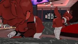 1boy 1femboy 3d ^w^ anthro armwear ballsack bed bedroom big_ass big_balls big_cock big_dick big_penis cakeboi96 closed_eyes eyelashes femboy fexa fexa_(cryptiacurves) fishnets five_nights_at_freddy's fnaf freckles fredina's_nightclub girly gloves looking_at_mirror mesh_clothing mirror presenting presenting_ass presenting_balls presenting_hindquarters smile solo solo_anthro solo_femboy solo_male tail thick_thighs thighhighs thighs voluptuous voluptuous_femboy voluptuous_male vrchat vrchat_avatar vrchat_media vrchat_model