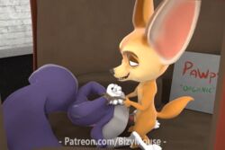 2017 3d animal_genitalia animated bizymouse canine disney female finnick fox judy_hopps lagomorph loop male mammal penis pussy rabbit straight zootopia