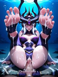 1boy 2girls after_anal after_rape after_sex ai_assisted ai_generated air_bubble barefoot between_toes blush breasts bukkake cleavage clothing_cutout cum cum_in_ass cum_in_mouth cum_in_pussy cum_on_ass cum_on_body cum_on_boy cum_on_breasts cum_on_clothes cum_on_hair cum_on_stomach cum_on_tongue cum_string cumdrip ejaculation excessive_cum facial feet feet_up female foot_focus footjob foreshortening large_breasts lightning long_hair ocean open_mouth penis pool projectile_cum soles splashing spread_toes stirrup_legwear straight suggestive_fluid toe_ring toeless_legwear toenail_polish toenails toes underwater water