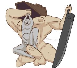 pyramid head from konami by pookibearnsfw