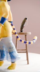 9:16 animal_crossing ankha ankha_(animal_crossing) anklet anthro blue_hair bracelet clothing dildo domestic_cat felid feline felis female furniture hair hi_res jewelry lube lube_drip lube_on_dildo lube_on_sex_toy mammal markings nintendo reheshul sex_toy simple_background solo stool striped_markings striped_tail stripes tail tail_markings translucent translucent_clothing yellow_body