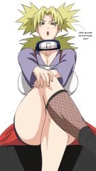 1girls airi_akura ass bare_thighs big_ass big_breasts big_butt blonde_hair boots busty butt cleavage clothed clothing dominant_female female female_focus female_only femdom fishnet_legwear fishnets footwear forehead_protector green_eyes hi_res high_quality high_resolution highres imminent_sex inviting inviting_to_sex kneehighs large_ass large_breasts legs_crossed lips lipstick looking_at_viewer looking_down makeup narrowed_eyes naruto naruto_(classic) naruto_(series) open_mouth pigtails pink_lips pink_lipstick pinup seduction seductive seductive_body seductive_gaze seductive_look seductive_pose shonen_jump shounen_jump shueisha sitting skimpy skimpy_clothes solo solo_female solo_focus spiky_hair sunagakure_symbol teen teen_girl teenage_girl teenager temari temari_(genin) thick_thighs thighs thunder_thighs tied_hair twintails upskirt very_high_resolution voluptuous voluptuous_female weekly_shonen_jump weekly_shounen_jump white_background yellow_hair young