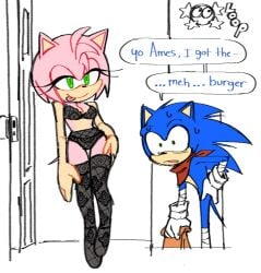 amy rose from sega by loopdloop