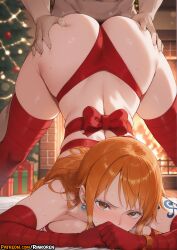 nami (one piece) from christmas by rinkoai