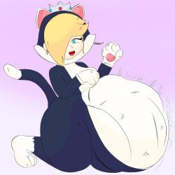 cat rosalina from mario (series) by panzito