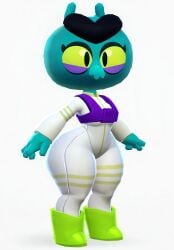 1girls ai_generated alien alien_girl alien_humanoid big_ass brasil_louco brawl_stars bubble_butt cute eve_(brawl_stars) female female_only full_body fully_clothed furry shortstack simple_background small_female supercell tagme white_background