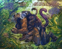 anal anal_orgasm anal_sex animal_genitalia animal_penis anthro bagheera_(jungle_book) balls biceps big_balls big_muscles big_penis black_body black_nails blush bodily_fluids bovid bovine bovine_genitalia bovine_penis buffalo cat_tail cattle claws close-up colored_nails cum cum_drip cum_in_ass cum_inside cum_without_hands dewdrop_balls digital_media_(artwork) dripping duo ejaculation erect_tail erection felid feline forest fur genital_fluids genital_focus genitals glans grass hair hairless hands-free horn hotsatyr huge_balls huge_cock huge_muscles humanoid_genitalia humanoid_penis india innocent_expression jungle jungle_background leaf leaking_precum leaves_on_ground looking_at_viewer male male/male mammal muscular muscular_anthro muscular_male mysa_(hotsatyr) nails nipples nude orgasm outside panthera pantherine patreon pecs penetration penile penile_penetration penis penis_focus penis_in_ass plant pounding_ass precum precum_drip precum_on_own_penis precum_on_penis precum_on_self precum_string relaxing saliva saliva_string sex smile solo stomach_bulge sweat sweatdrop sweaty_genitalia sweaty_legs tail the_jungle_book throat_grab tree tusks vein veiny_arms veiny_legs veiny_muscles veiny_penis