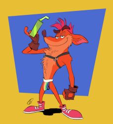 1boy 2023 bandicoot bulge crash_(series) crash_bandicoot gay male male_only marsupial pride_month solo video_games zepthehyerian